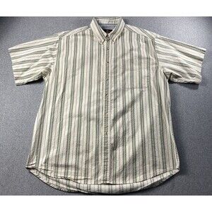 Vintage Timber Creek by Wrangler Size L Short Sleeve Button Up Mens
